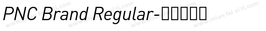 PNC Brand Regular字体转换